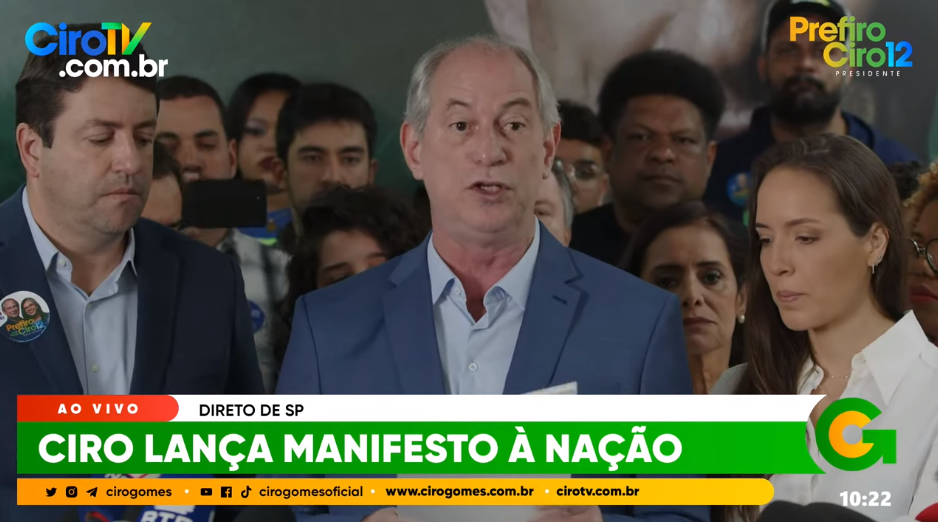 Em Manifesto Ciro Ataca Voto Til E Refor A Candidatura Presid Ncia