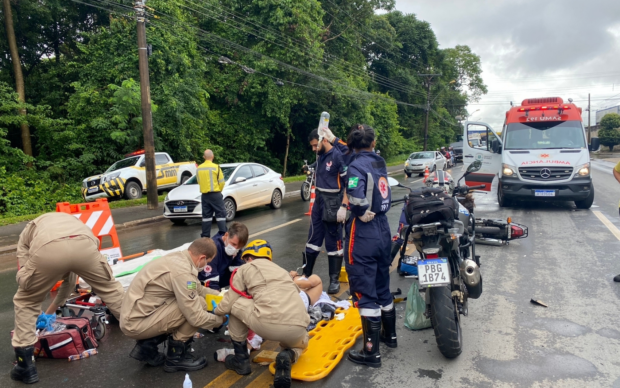 Motociclista Sofre Fratura Exposta No P Ap S Colis O Em Carro Jornal