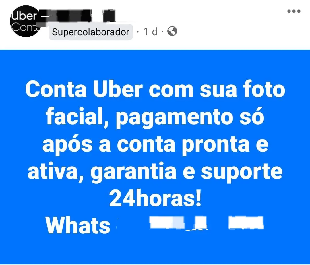 Criminosos usam plataformas digitais para vender e alugar contas fake da  Uber e 99 para motoristas expulsos - Jornal Opção