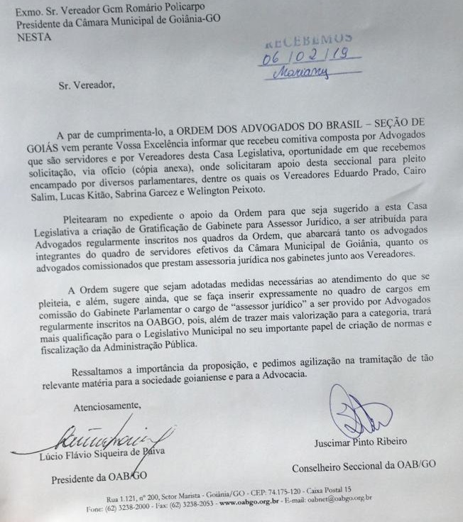 Ofício pode colocar em xeque candidatura de nomes cotados da OAB ao cargo  de desembargador :: Notícias Jurídicas - Olhar Jurídico