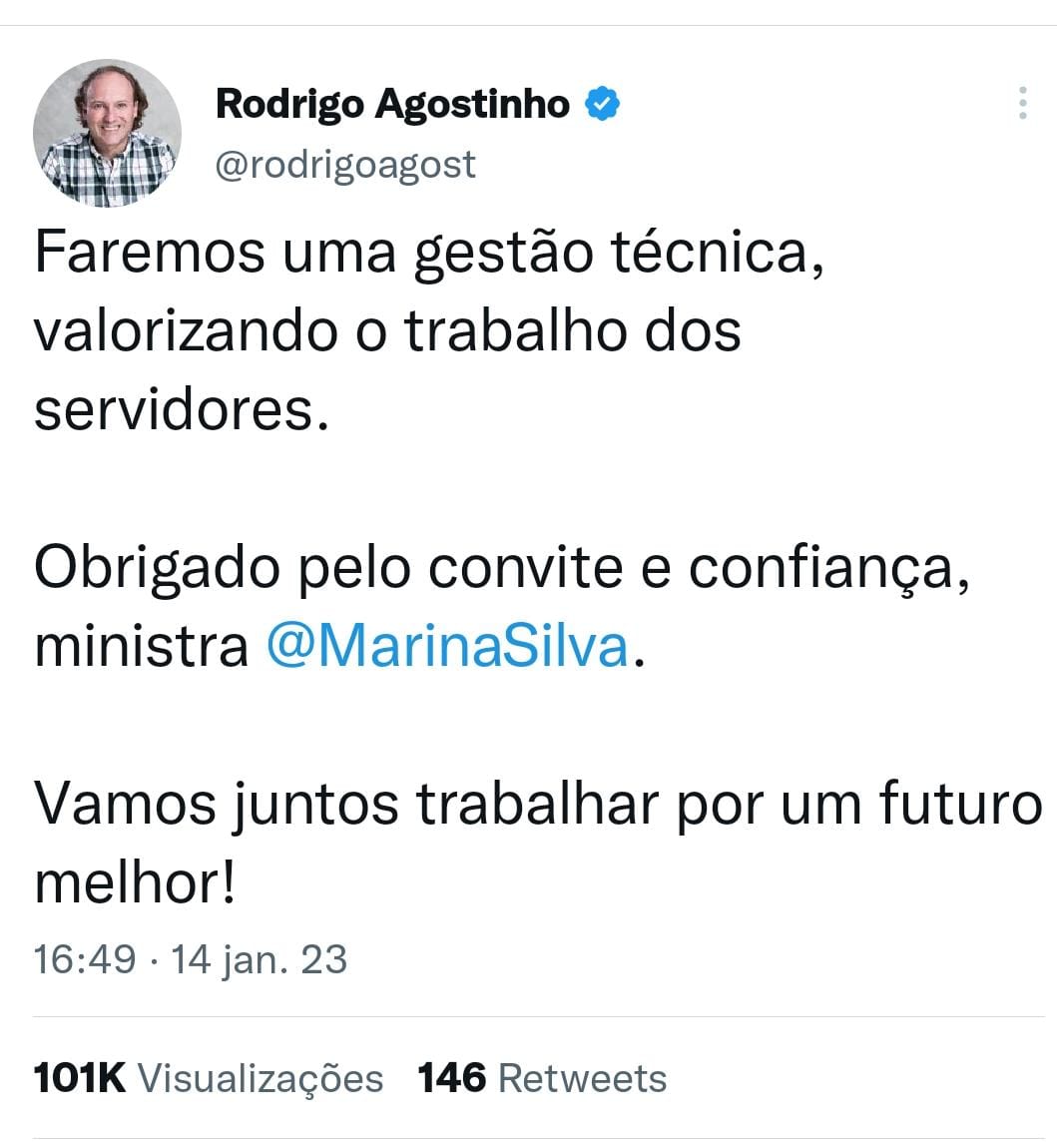 O Ibama voltou a trabalhar”, diz Rodrigo Agostinho, novo