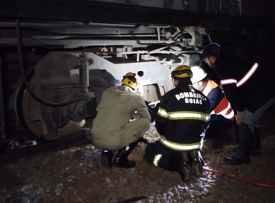 Homem morre atropelado por trem em ferrovia, Goiás